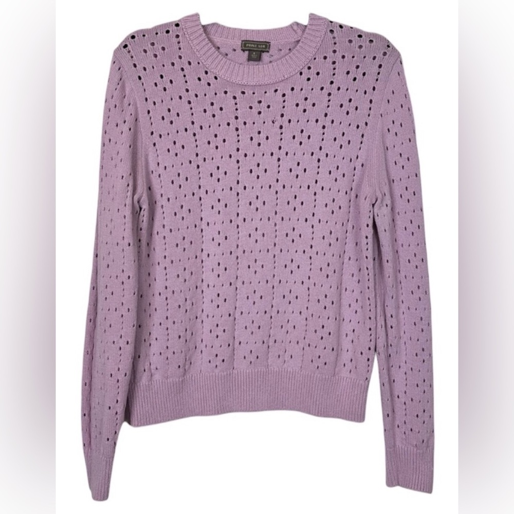 J. Crew Point Sur Allover Pointelle Crewneck
Sweater
